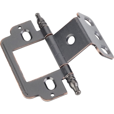 Hardware Resources 270 Degree Partial Wrap for 3/4" Framex3/4" Door, Inset Flush, "A" Style Minaret Tip Hinge-Dk Br Ant Cpr 0148DBAC